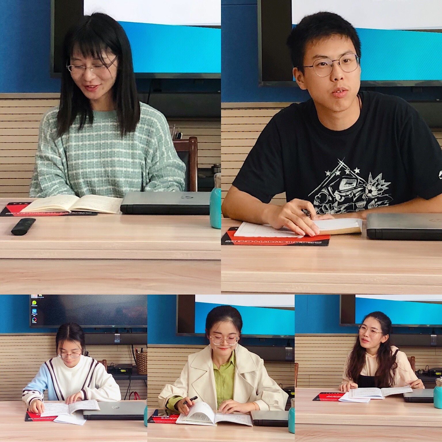 图七：五位年轻教师结合教学实际，提出教学问题.JPG